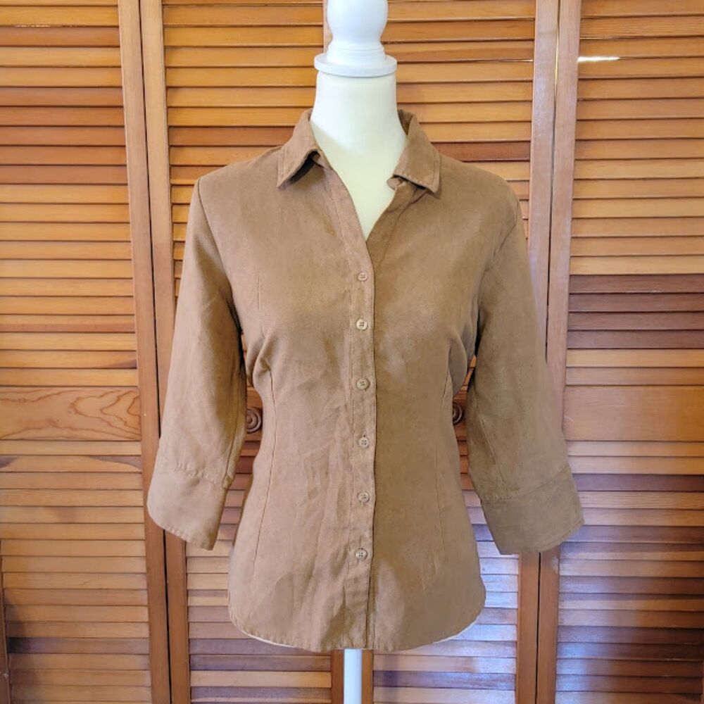 Size Medium Lemon Grass Studio Button Down Top - image 1